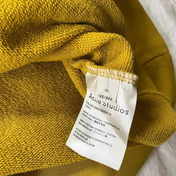 Acne Studios Sweatshirt (XS) Yellow - Picture 3 of 4